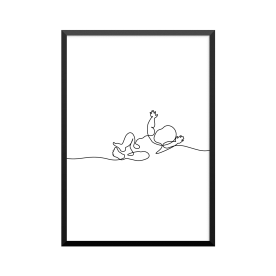 Plakat: Vågen baby, one line