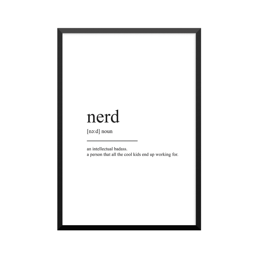 Plakat: Nerd