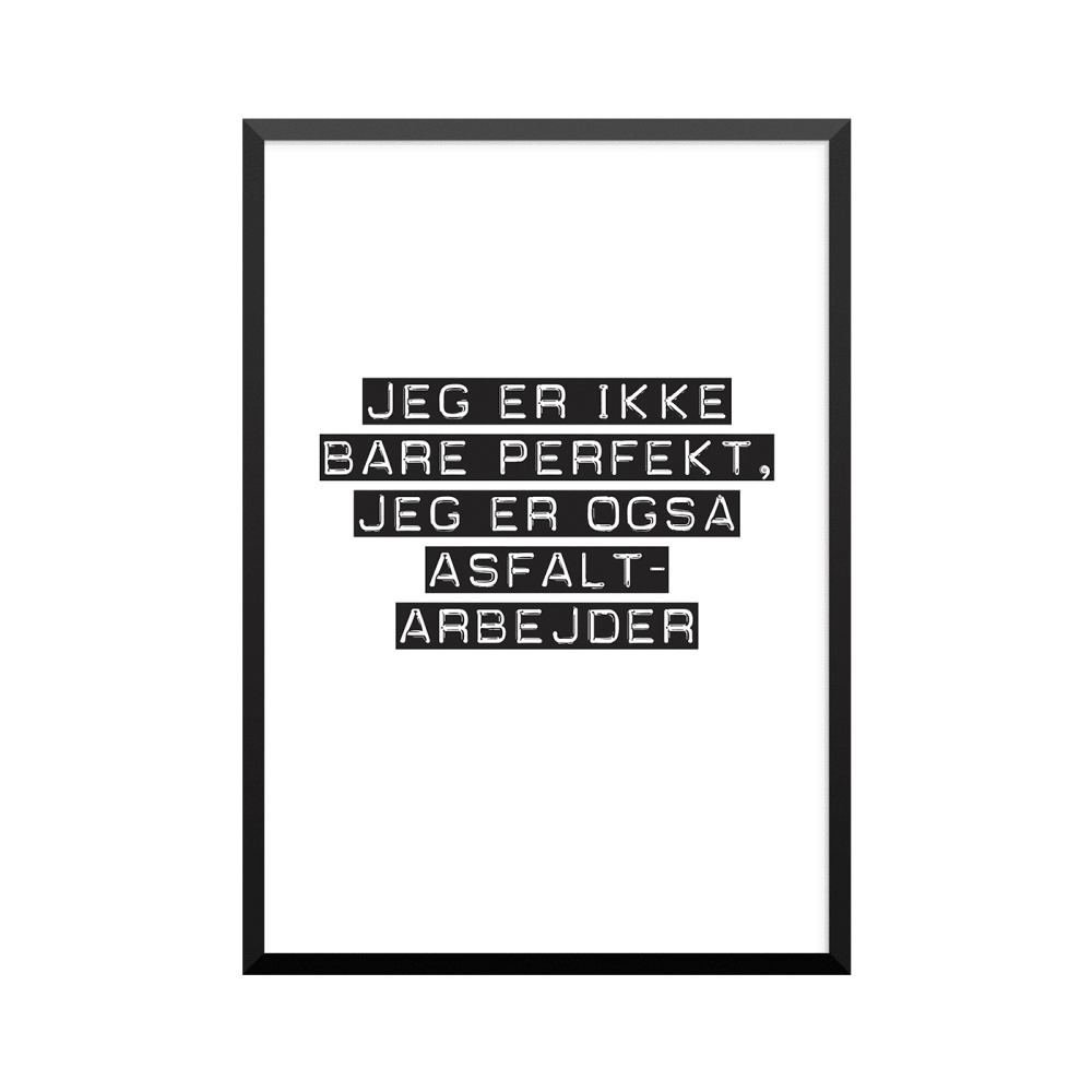 Plakat: Asfaltarbejder