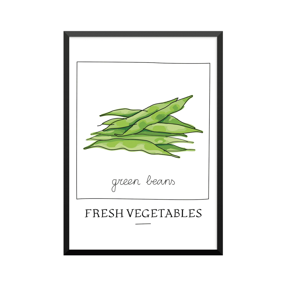 Plakat: Green Beans (Grønne bønner)