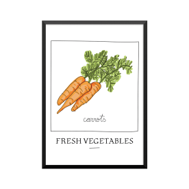 Plakat: Carrots (Gulerødder)