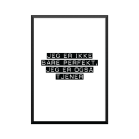 Plakat: Tjener