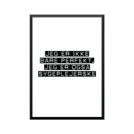 Plakat: Sygeplejerske