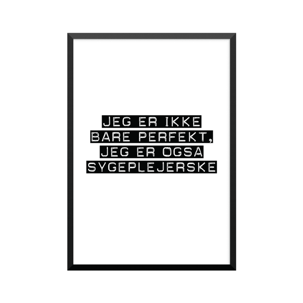 Plakat: Sygeplejerske