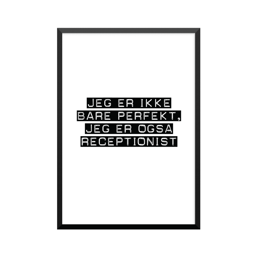 Plakat: Receptionist