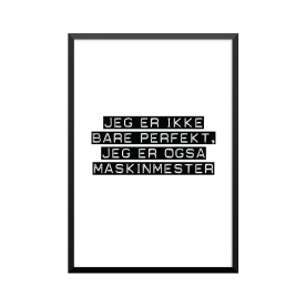 Plakat: Maskinmester