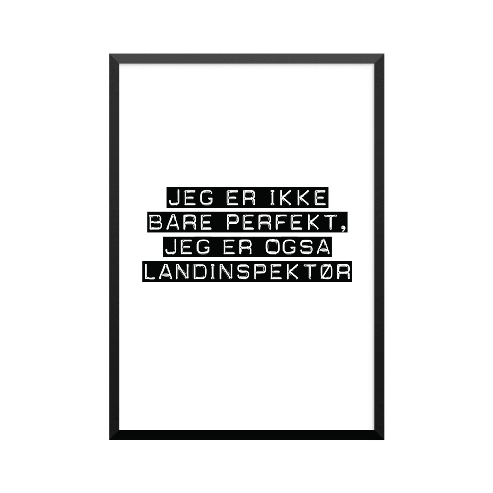 Plakat: Landinspektør