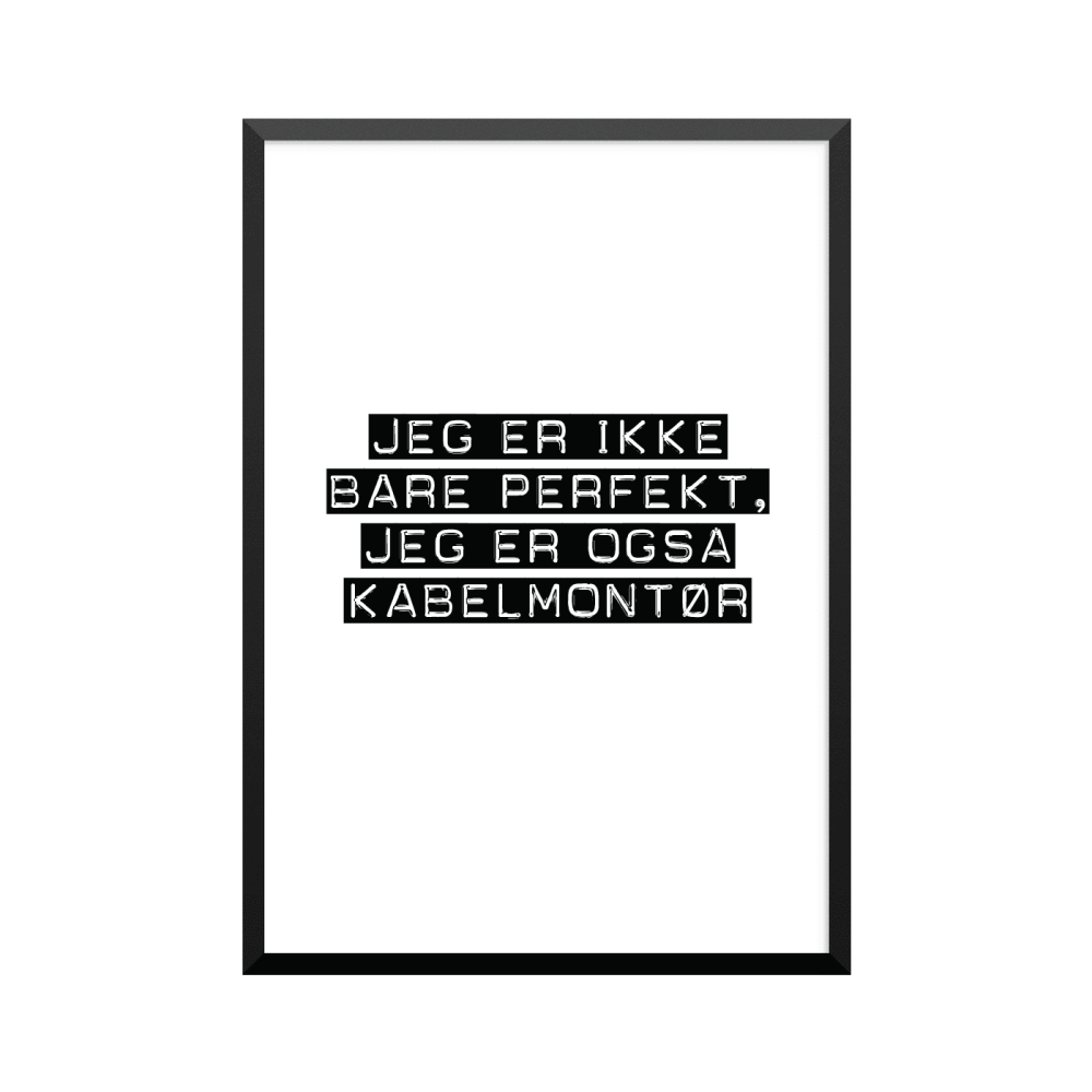Plakat: Kabelmontør