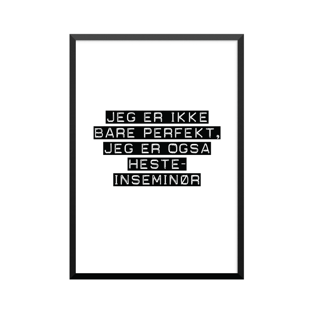 Plakat: Hesteinseminør