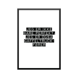 Plakat: Gaffeltruckfører