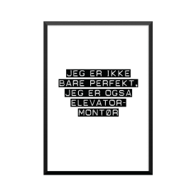 Plakat: Elevatormontør