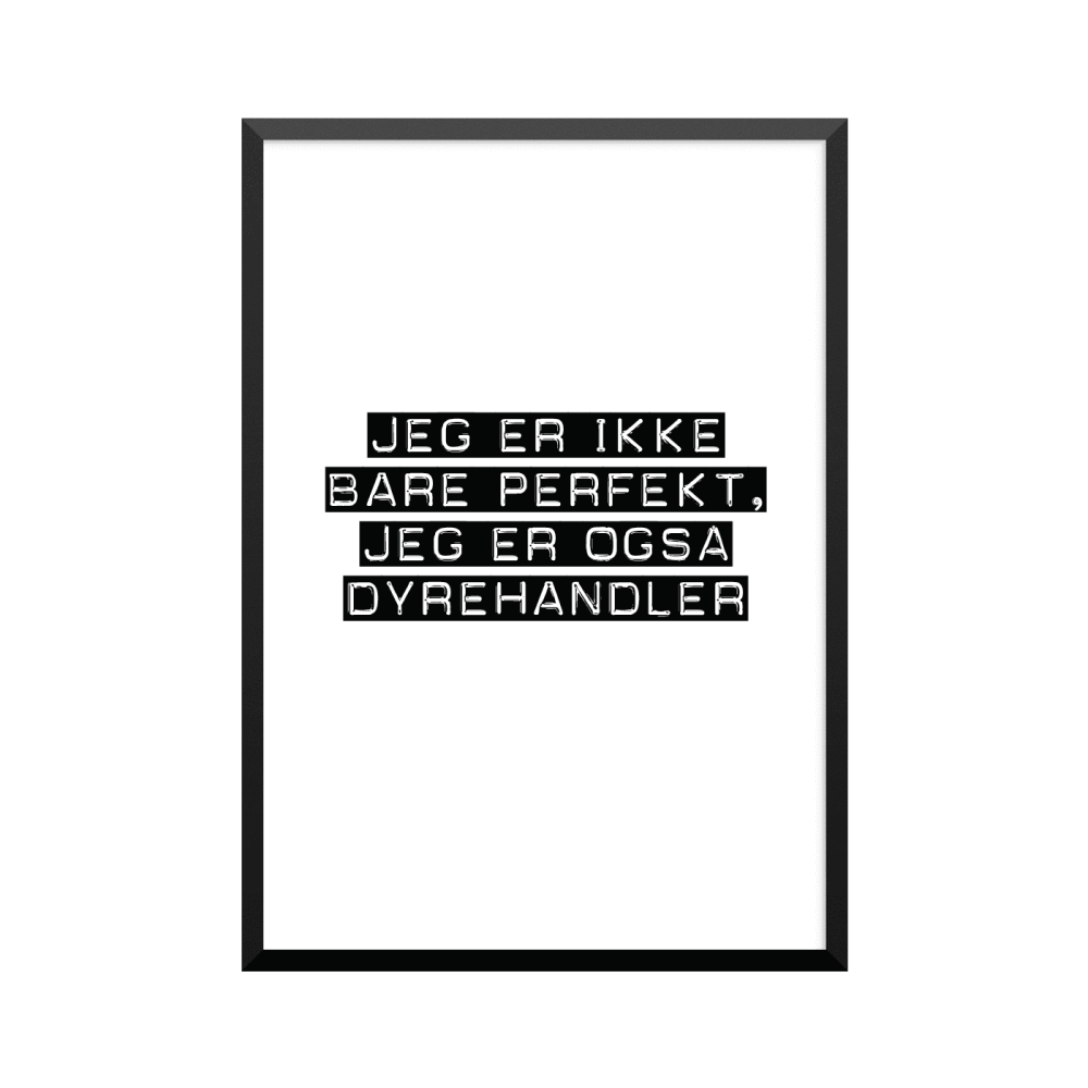 Plakat: Dyrehandler