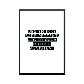 Plakat: Butiksassistent