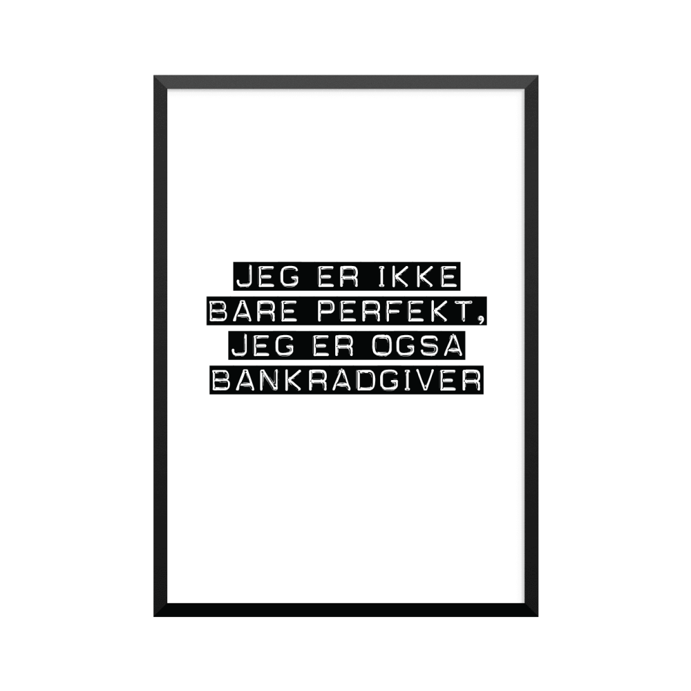 Plakat: Bankrådgiver