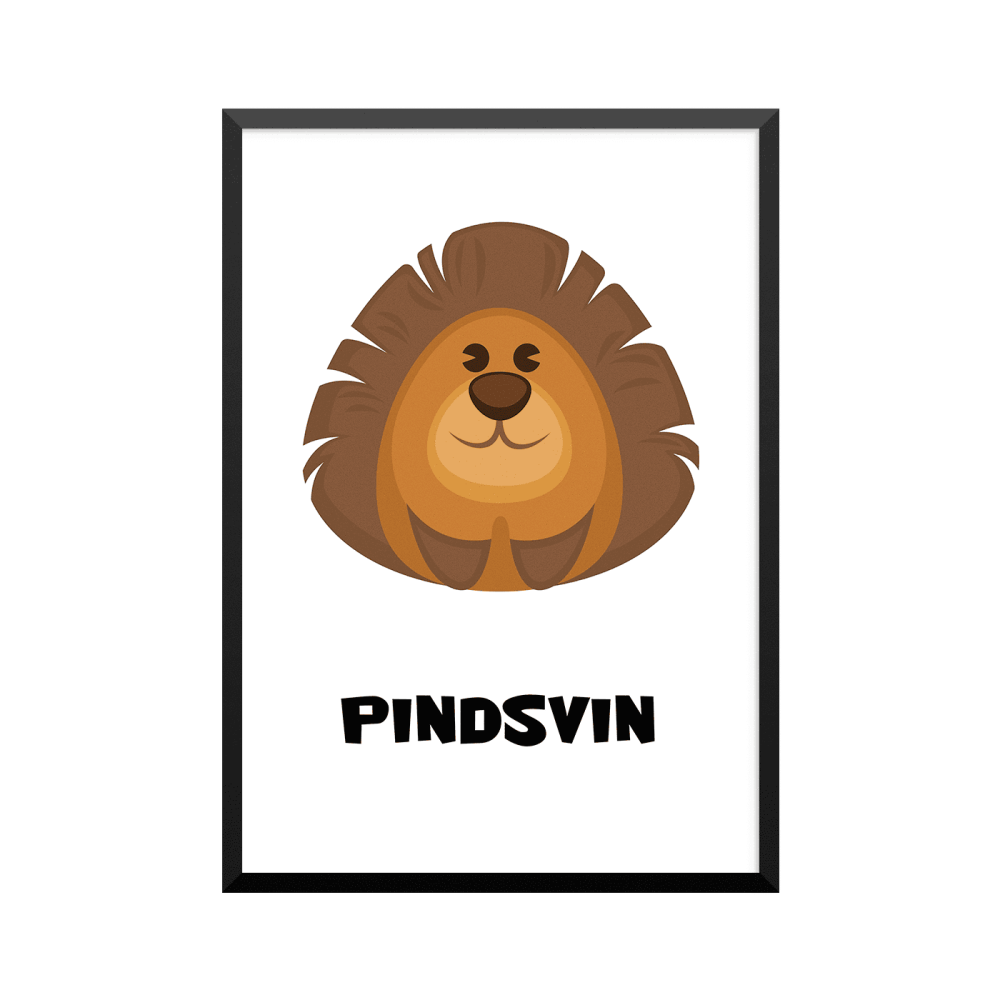 Plakat: Pindsvin