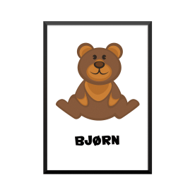 Plakat: Bjørn