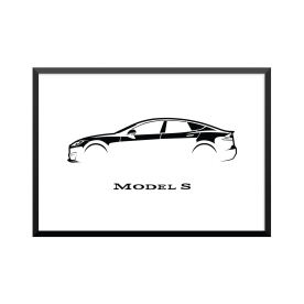 Plakat: Tesla, Model S