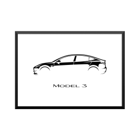 Plakat: Tesla, Model 3