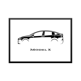 Plakat: Tesla, Model X