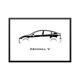 Plakat: Tesla, Model Y