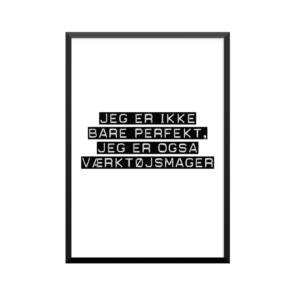Plakat: Værktøjsmager