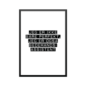 Plakat: Bedemandsassistent