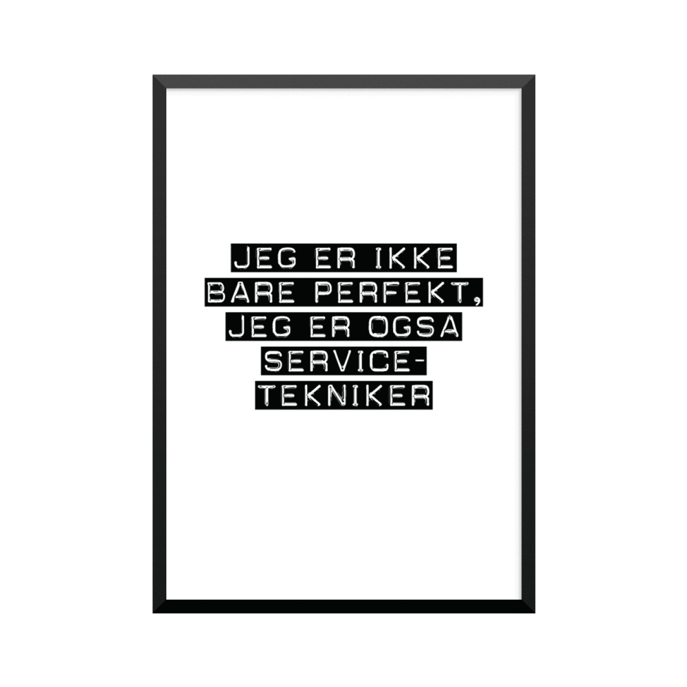 Plakat: Servicetekniker