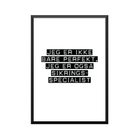 Plakat: Sikringsspecialist