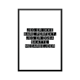 Plakat: Skattemedarbejder