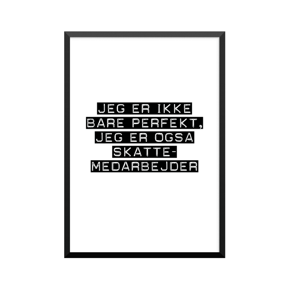 Plakat: Skattemedarbejder