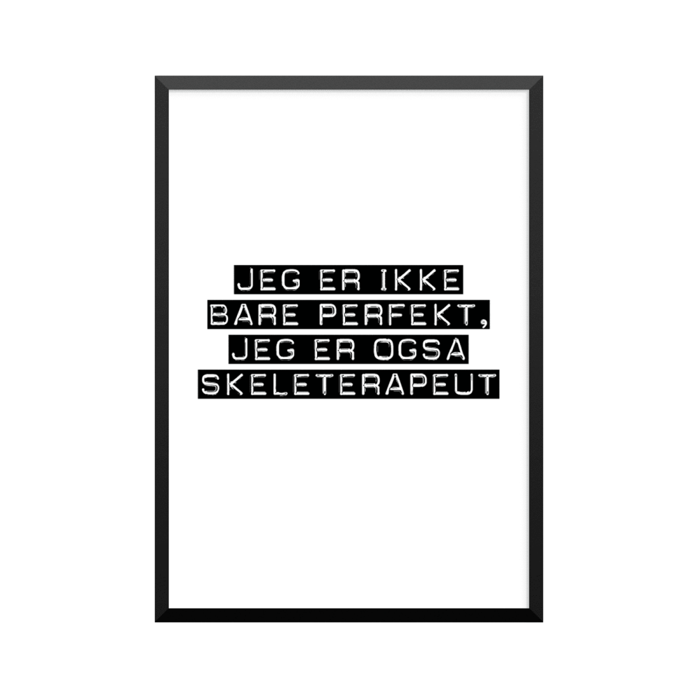 Plakat: Skeleterapeut