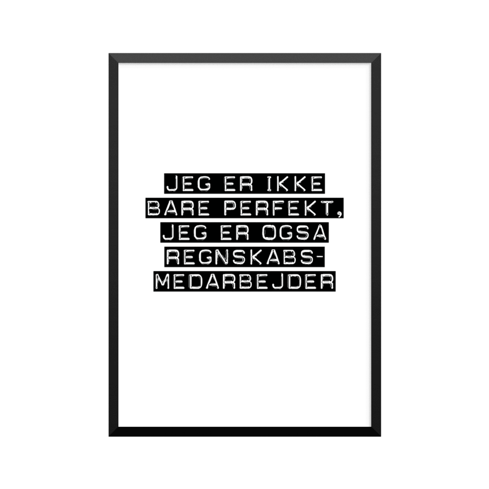 Plakat: Regnskabsmedarbejder