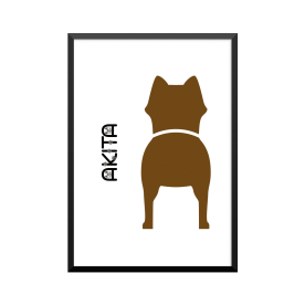 Plakat: Akita, Dog Butt