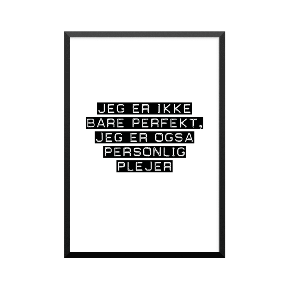 Plakat: Personlig plejer