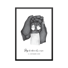 Plakat: Regnbuebarn, dreng, regnbue og forældre, par, familie
