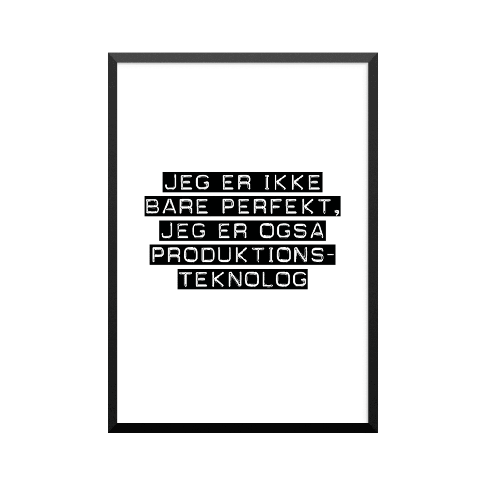Plakat: Produktionsteknolog