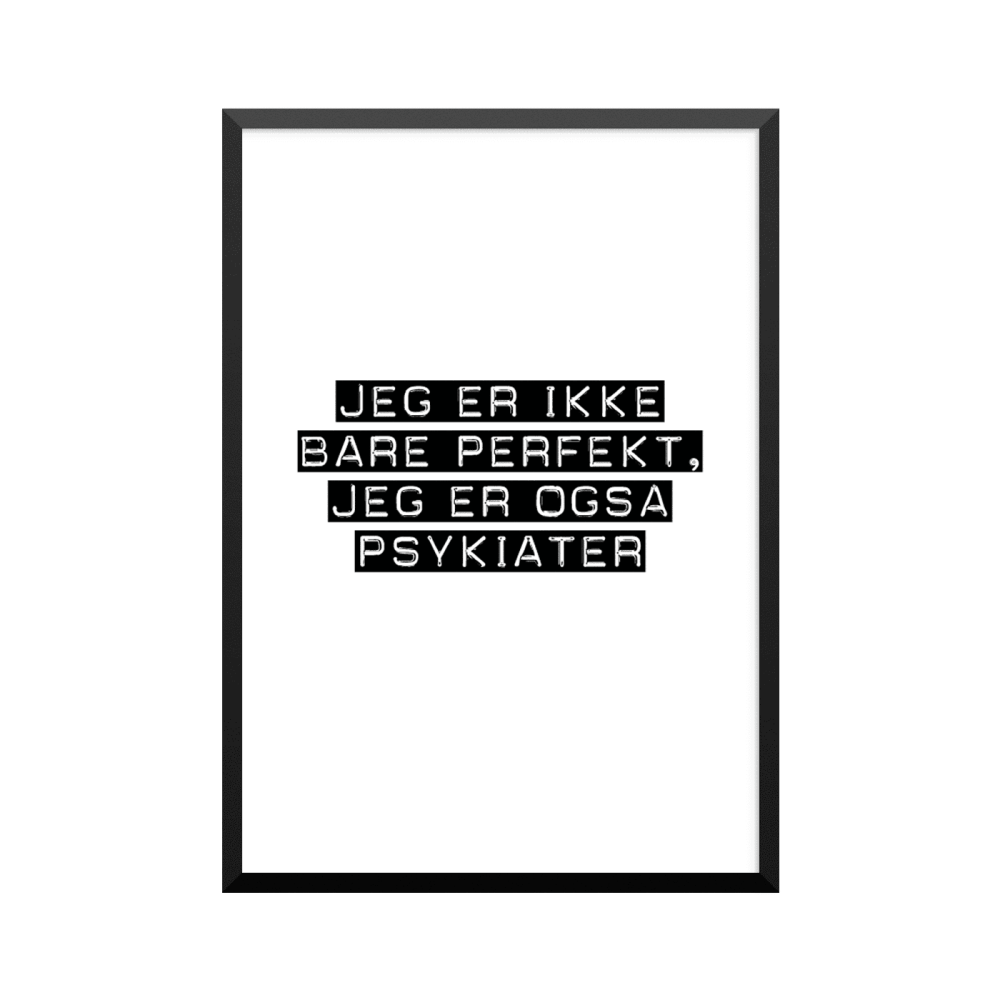 Plakat: Psykiater