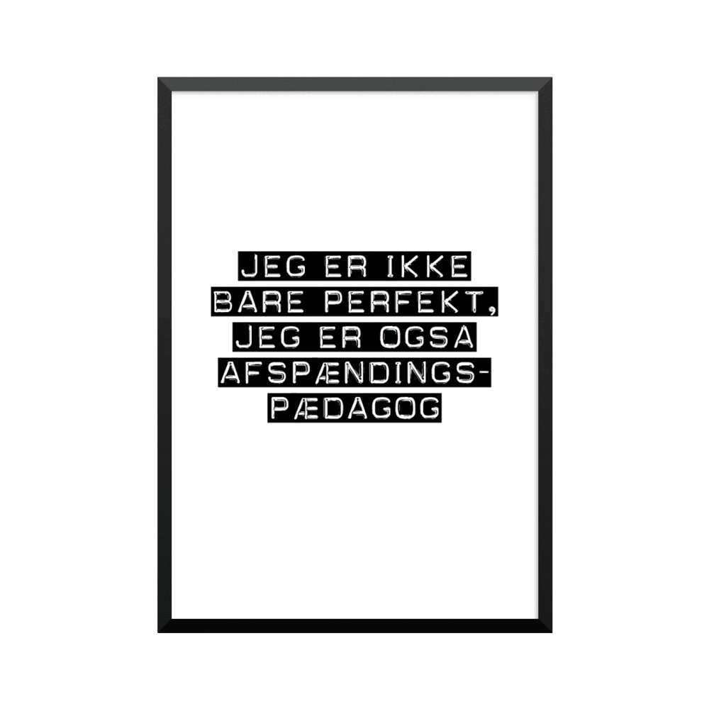 Plakat: Afspændingspædagog
