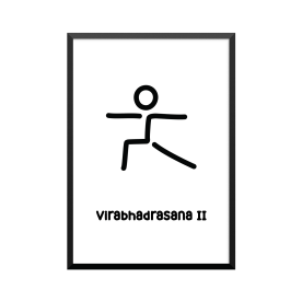 Plakat: Virabhadrasana II,...