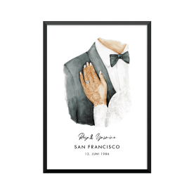 Plakat: Bryllup par,...