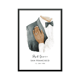 Plakat: Bryllup par,...