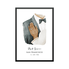 Plakat: Bryllup par,...