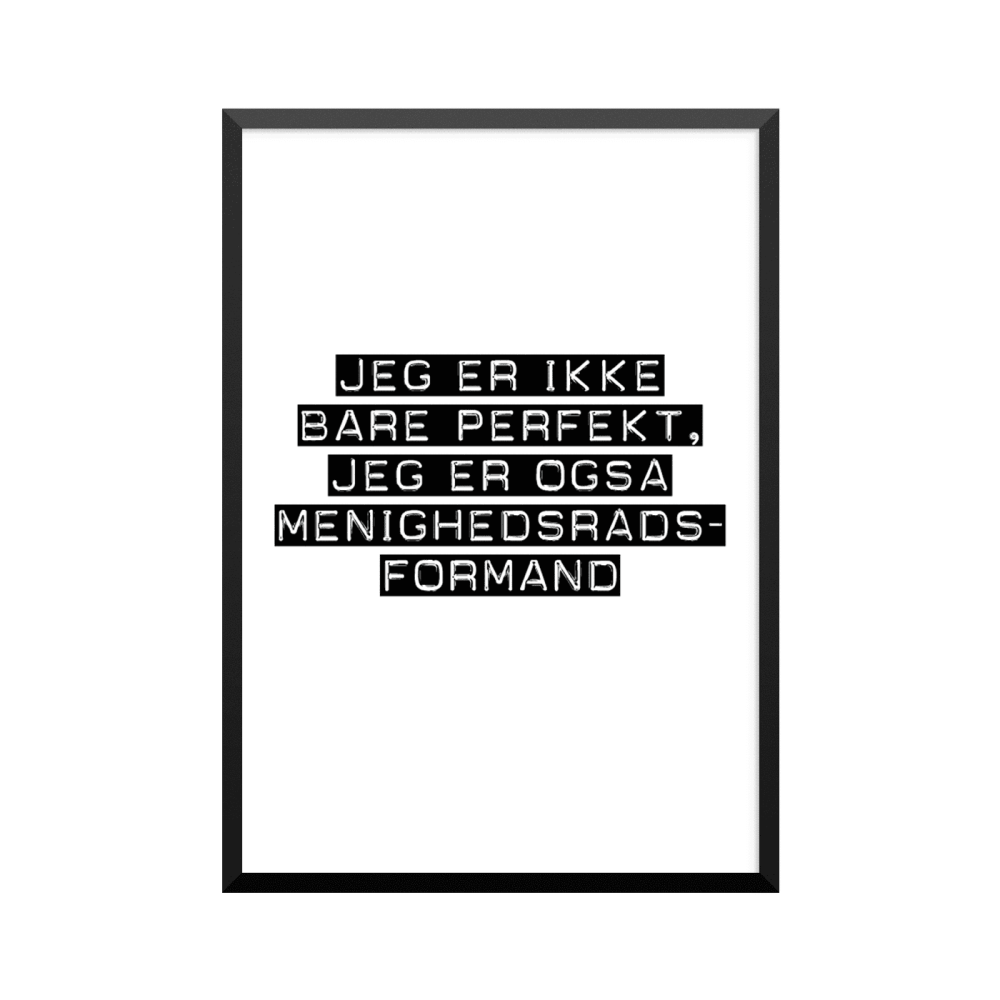 Plakat: Menighedsrådsformand