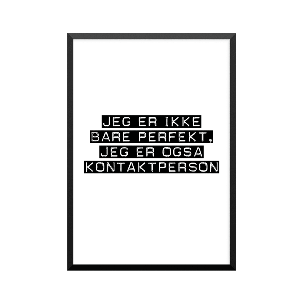 Plakat: Kontaktperson