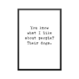 Plakat: 'You know what I...