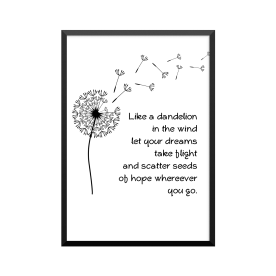 Plakat: 'Like a dandelion...