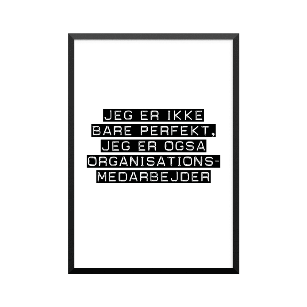Plakat: Organisationsmedarbejder