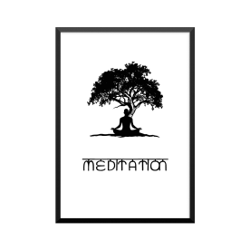 Plakat: 'YOGA MEDITATION'