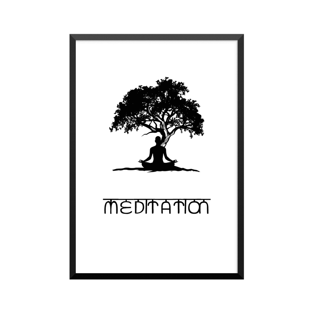 Plakat: 'YOGA MEDITATION'