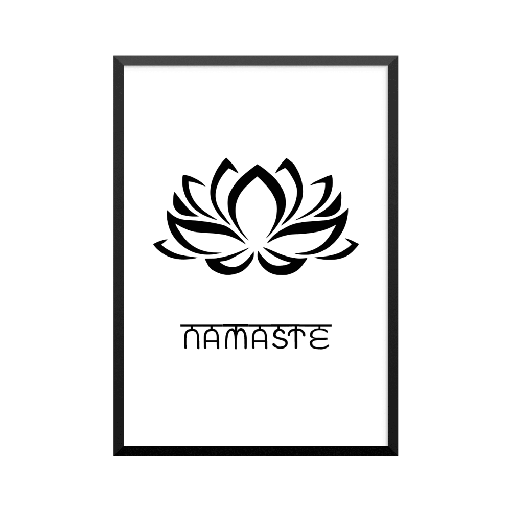 Plakat: 'NAMASTE LOTUS'